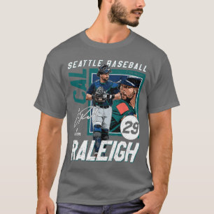 Camiseta Cal Raleigh Seattle MLB Jogadores de Beisebol MLBC