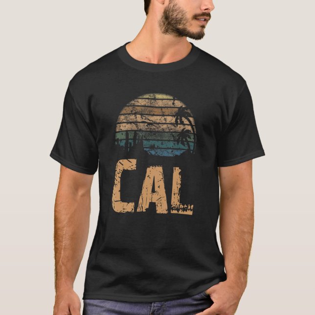 Camiseta Cal Vintage Sunset Distressed (Frente)