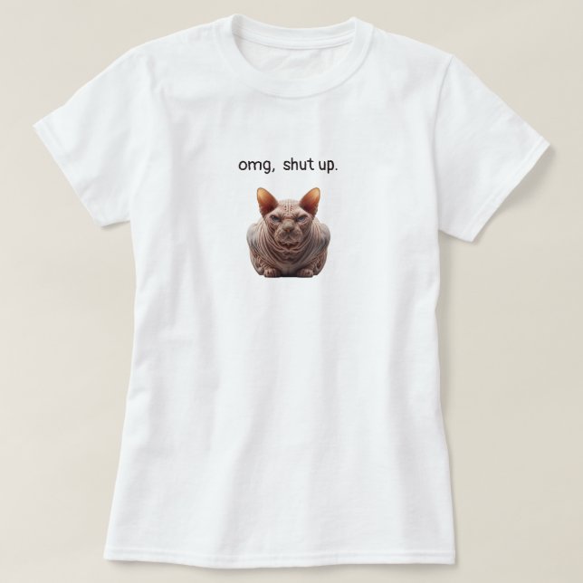Camiseta Cala a boca (Frente do Design)