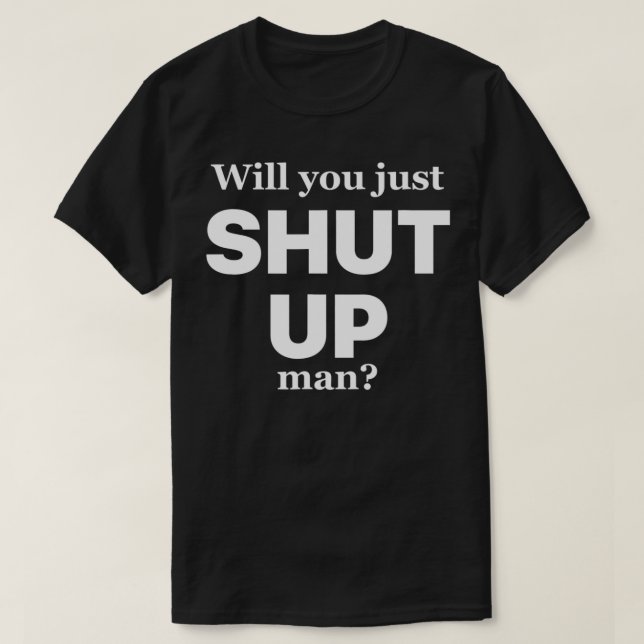 Camiseta Cala a boca, cara Joe Biden Cote? (Frente do Design)