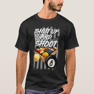 Camiseta Cala a boca e atira na Piscina de bola Billiard 8
