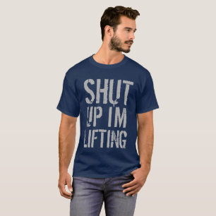 CAMISETA CALA A BOCA ESTOU LEVANTANDO PESO NA ACADEMIA MUSC