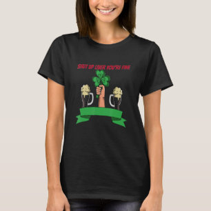 Camiseta Cala-Te, Bebendo De Fígado São Patricinhos Engraça