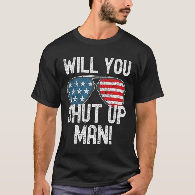 Camiseta Cala-Te, Homem! Joe Biden (Frente)