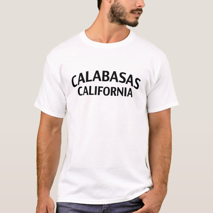 consumidor Equipo Centímetro Camiseta Calabasas Califórnia | Zazzle.com.br