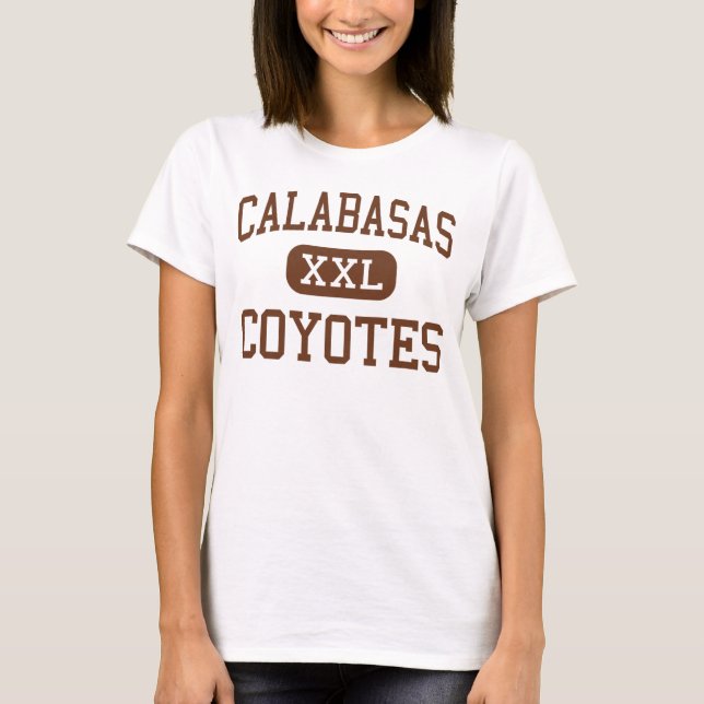Camiseta Calabasas - chacais - alto - Calabasas Califórnia (Frente)