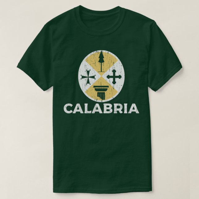 Camiseta Calabria Coat of Arms (Frente do Design)