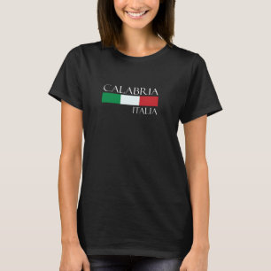 Camiseta Calabria Italia Itália Flag Vintage Italiano