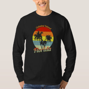 Camiseta Caladesi Island Florida Retro Tropical Palm Trees