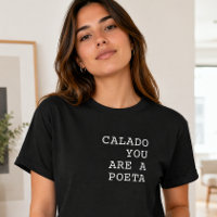 Calado Você é um Poeta Dito Português Engraçado