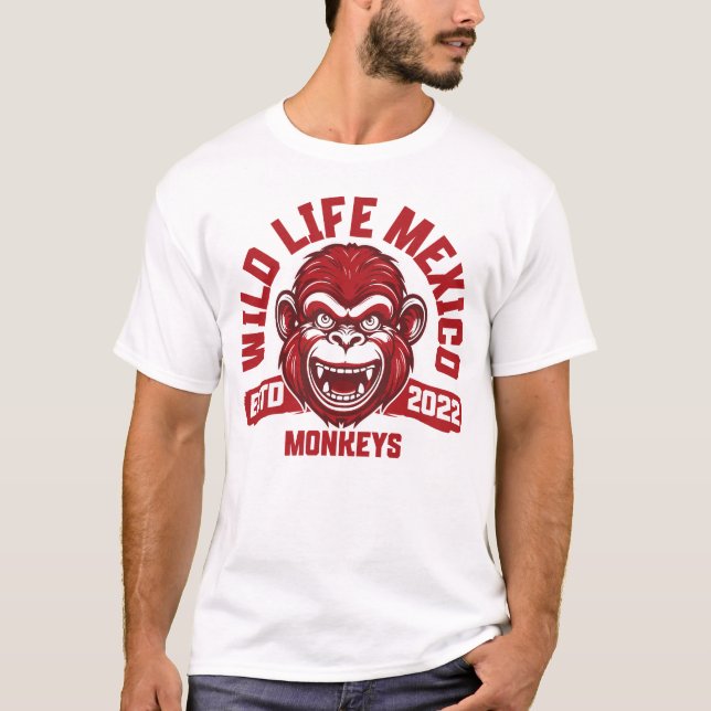 Camiseta Calakmul Monkeys – Mystische Affen aus Mexikos Dsc (Frente)