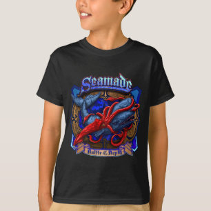 Camiseta Calamar gigante de Seamade contra o design da