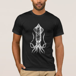 Camiseta Calamar gigante - t-shirt preto de Cthulu-