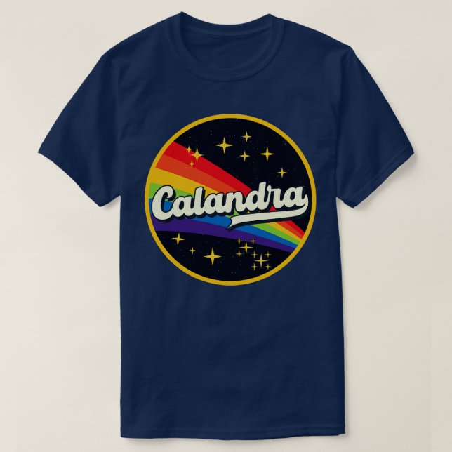 Camiseta Calandra Rainbow No Space Vintage Style (Frente do Design)