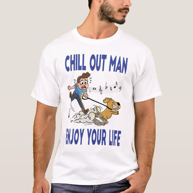 Camiseta Calar o Homem para Cor Branca (Frente)