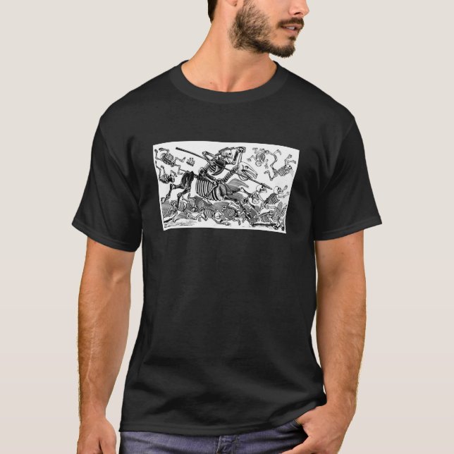 Camiseta "Calavera de Don Quixote" cerca de 1900's (Frente)