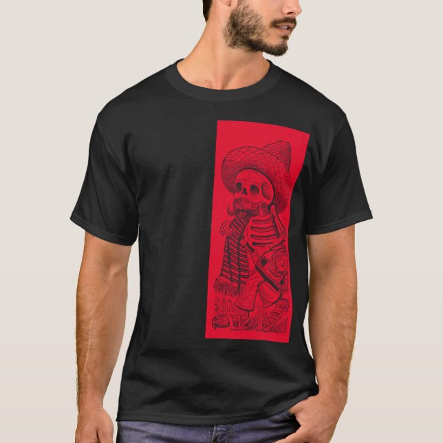 Camiseta Calavera em Vermelho (Frente)