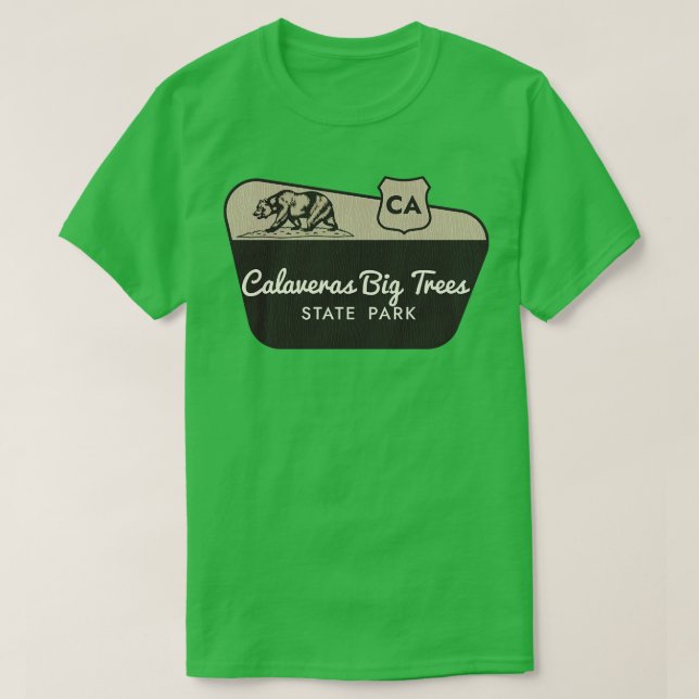 Camiseta Calaveras Big Trees State Park Califórnia Boas-vin (Frente do Design)
