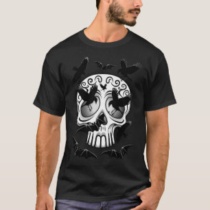 Camiseta Calaveras Decorativas do Halloween