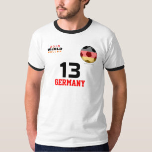Camiseta Calçado da Copa do Mundo #13 Mueller Alemanha T-S