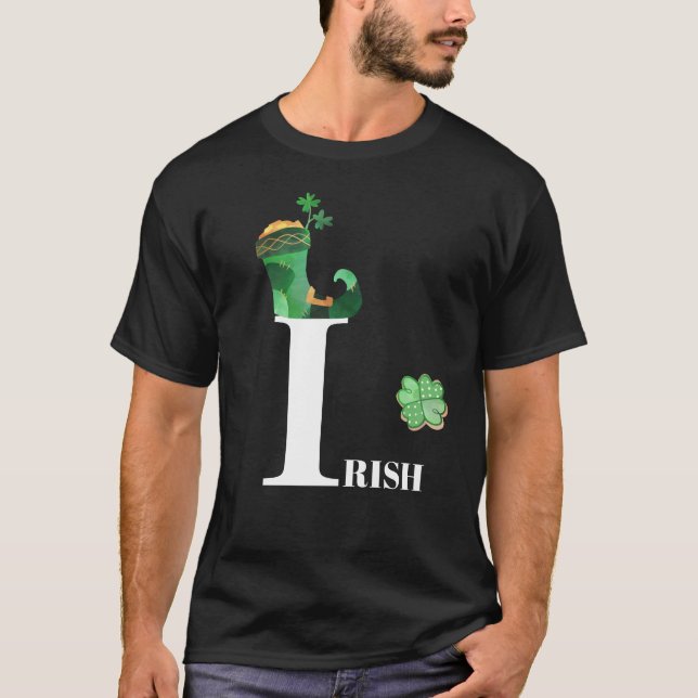 Camiseta *~* Calçado de Clover Leprechaun IRELAND IRLANDÊS  (Frente)