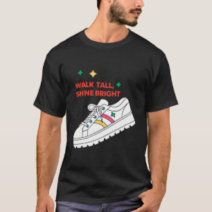 Camiseta Calçado de Plataforma Brilhante Walk Tall Shine 70