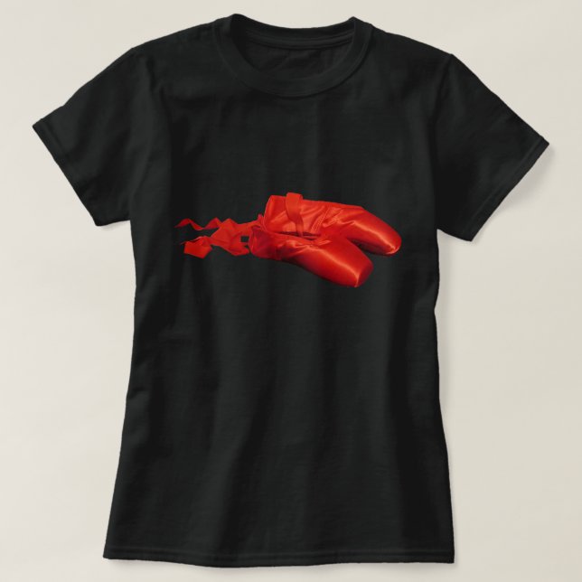 Camiseta Calçados Balés vermelhos (Frente do Design)