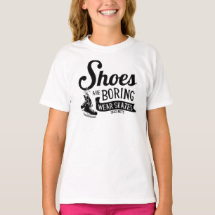 Camiseta Calçados Chateiam Skates De Hóquei Vistas Menina