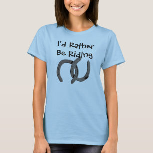 Camiseta Calçados cinzentos do cavalo eu preferencialmente