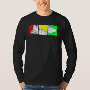 Camiseta Calçados De Basquete Trendentes Com Cores Rasta Cu