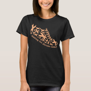 Camiseta calçados de cancer uterino