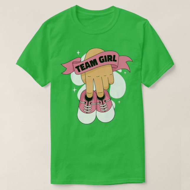 Camiseta Calçados de Menina do Gênero Revement Team Girl (Frente do Design)