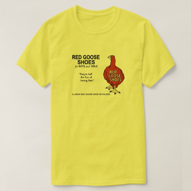 Camiseta Calçados de Red Goose em Illinois (Frente do Design)