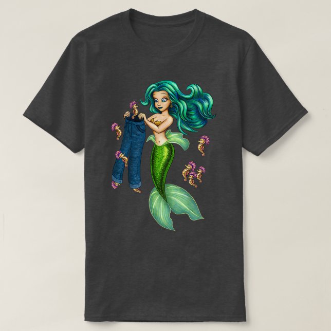 Camiseta Calças de Sereia (Frente do Design)