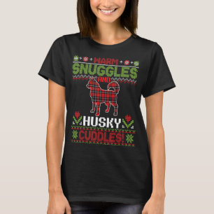 Camiseta Calças Quentes E Roucos Cachorros Felizes Cristma