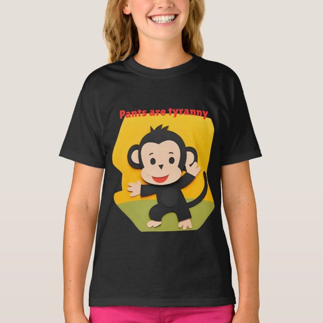 Camiseta Calças são tirania (Frente)