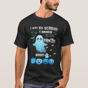 Camiseta Calças Vaias Fantasma de Halloween Abóboras Azuis