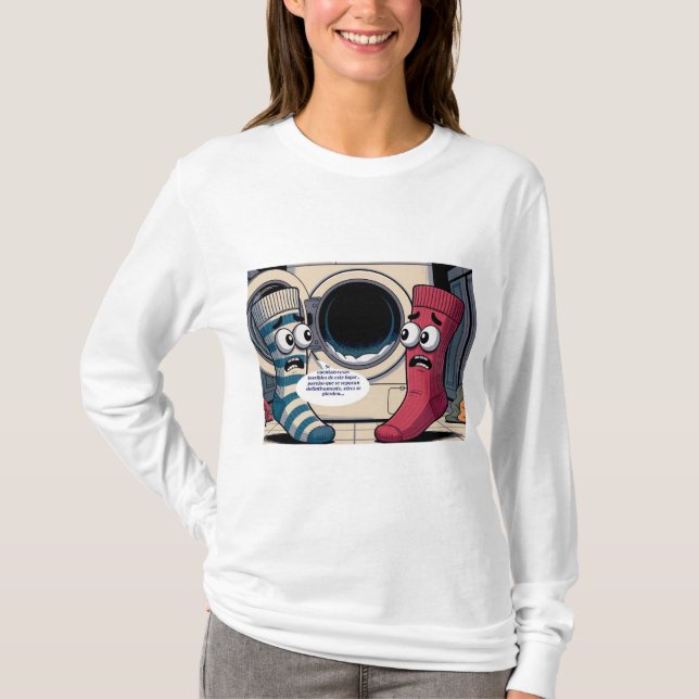 Camiseta calcetines asustados (Frente)