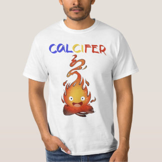 Camiseta Calcifer fire redcalcifer, uivos movendo castelo,