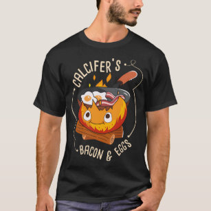 Camiseta Calcifers Bacon e Ovo I Cozinhar I Bacon