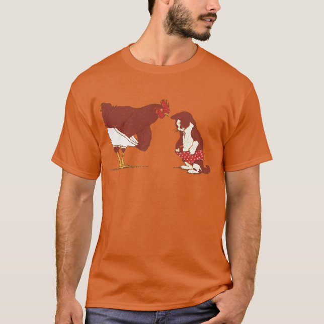 Camiseta Calcinhas da galinha e do gato (Frente)