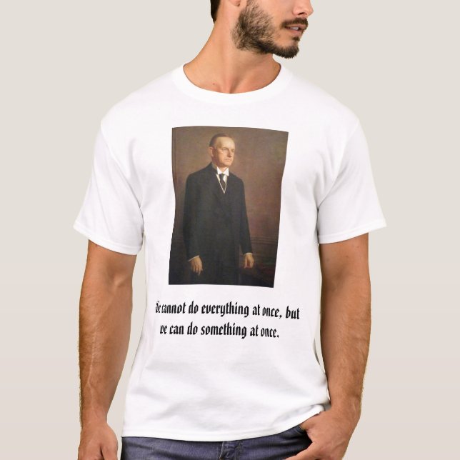 Camiseta calcool, Calvin Coolidge (Frente)