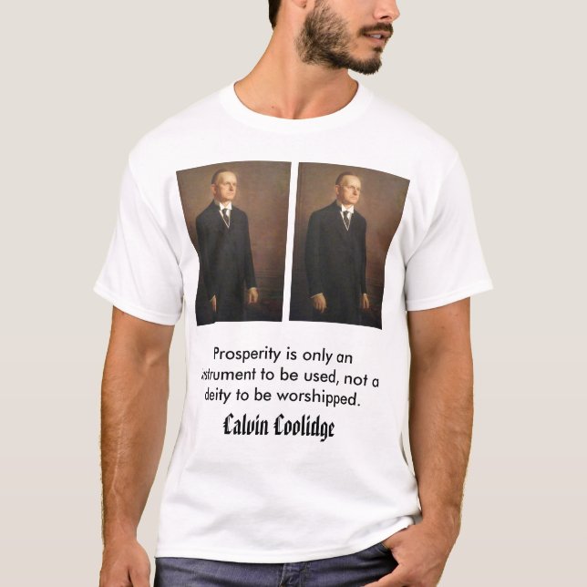 Camiseta calcool, Calvin Coolidge (Frente)