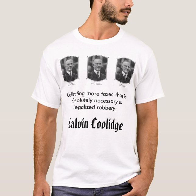 Camiseta calcool, Calvin Coolidge (Frente)