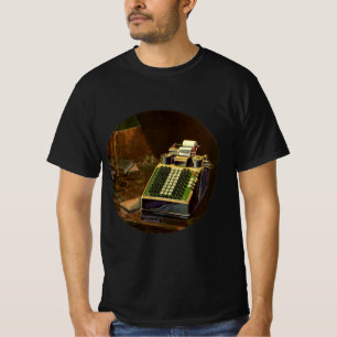 Camiseta Calculadora Contábil Comptometer Vintage Empresari