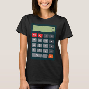 Camiseta Calculadora de Matemática de Figuras Contabilista