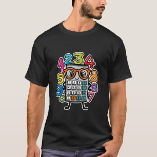Camiseta Calculadora de Número de Aprendizado fantasia dia 