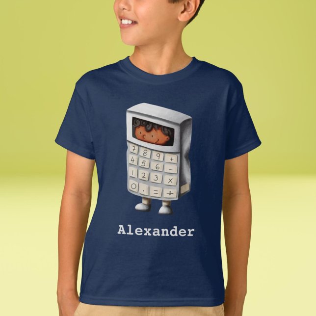 Camiseta Calculadora Engraçada De Nerd Matemático (Criador carregado)