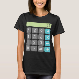 Camiseta Calculadora Halloween Costume Shirt Matirt Geek Le