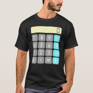 Camiseta Calculadora Halloween Figurume Matemática Geek Ass